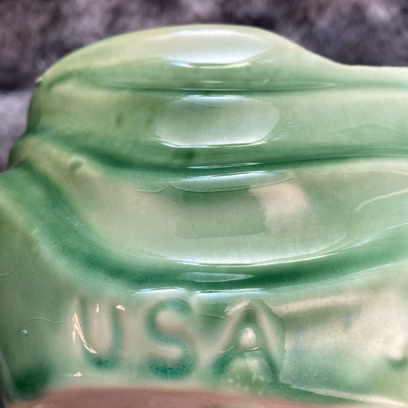 Vintage Deer Ceramic Planter - Green and Brown - Picture 7 of 16